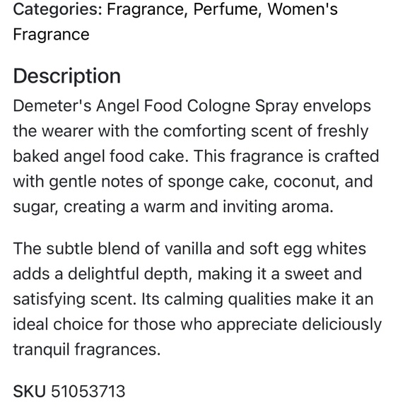 Demeter Angel Food Body No Alcohol - Picture 2 of 2